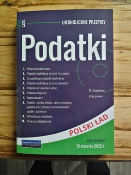 Podatki. Ujednolicone przepisy. Stan na 2022 r. 