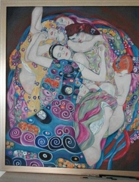 Obraz olej na płótnie ''Panny'' kopia wg G. Klimta