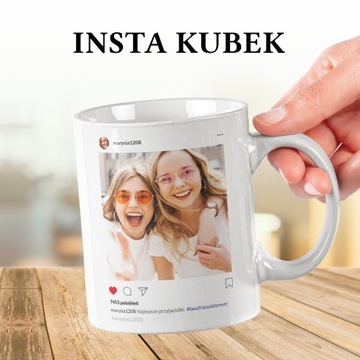 Insta kubek zdjęcie instagramowy viralowy prezent 