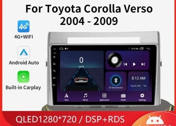 Radioodtwarzacz QLED Toyota Corolla Verso 2004-9