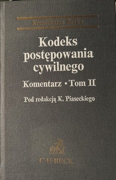 Kodeks postępowania cywilnego komentarz tom ll