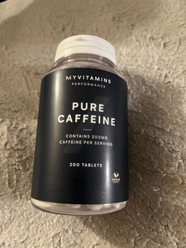 Pure Caffeine w tabletkach 200 sztuk - szybka dawk
