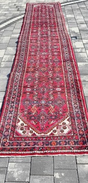 Dywan wełniany irański chodnik 418 x 89 cm wełna