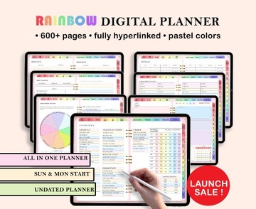 Kalendarz Cyfrowy/ Bezplanner/ Digital Planner/ All In One Planner