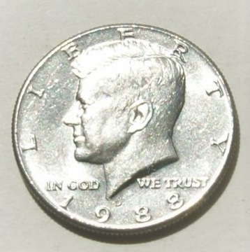 1/2 dolar 1988 D (2) half dollar Kennedy Stan!!