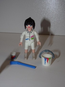 playmobil malarz ścian pędzel farba