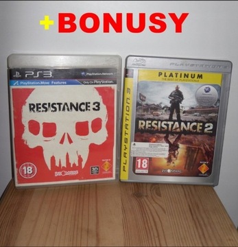 Zestaw dwóch gier na PS3 Resistance3 + Resistance2