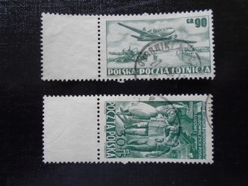 Znaczki z pustopolem 591 i 619 rok 1952