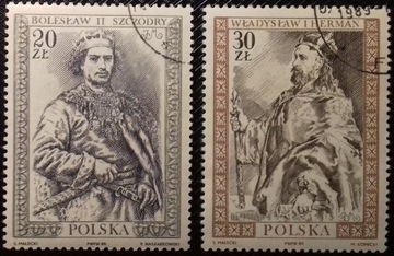 Polska-Fi 3079-3080 Poczet Krolow i Ksiazat Polsk.