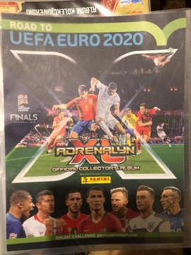 Album Panini Road Euro 2020+karty+LE Lewandowski