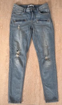 Zara spodnie jeansowe  z dziurami rozmiar 36