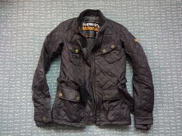 Superdry Motorbike damska kurtka pikowana XS