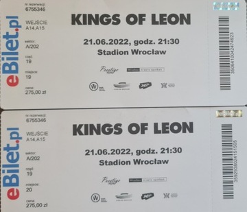 Bilety Kings of Leon + Hotel