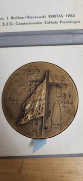 Medal 40 Rocznica Powstania Warszawskiego 