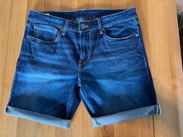 spodenki krótkie Pepe Jeans granat/jeans rozm 34/L