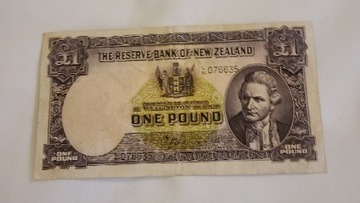 Banknot. Nowa Zelandia. 1 Pound