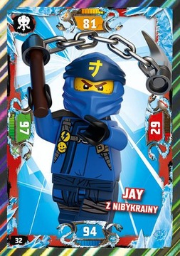 LEGO NINJAGO KARTA Jay z Nibykrainy Seria 5 nr 32