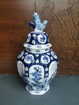 Duża amfora Delft XIX w. 45 cm antyk 