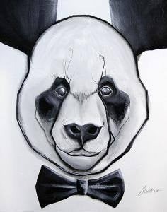 Obraz olejny PANDA