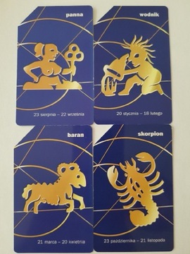 Karty telefoniczne znaki zodiaku