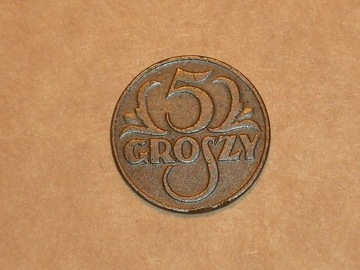 5 groszy 1935, moneta przedwojenna