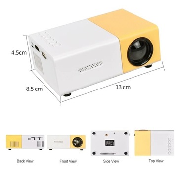 Mini Projektor YG300 compact wersja 
