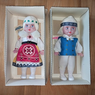 Radzieckie lalki ludowe Estonia Salvo lata 70 PRL
