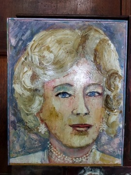 Obraz na płótnie portret kobiety 51x41cm