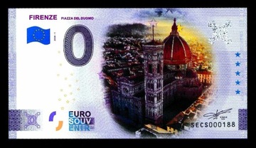0 euro FIRENZE PIAZZA DEL DUOMO  kolor SECS 2020-1