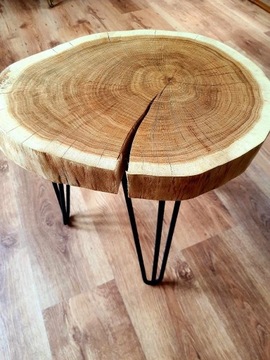 Stolik kawowy Plaster drewna Dąb. 44 cm