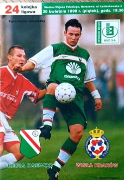 Legia Warszawa - Wisła Kraków program meczowy 