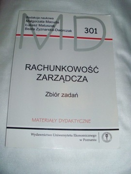 RACHUNKOWOŚĆ ZARZĄDCZA zbiór zadań