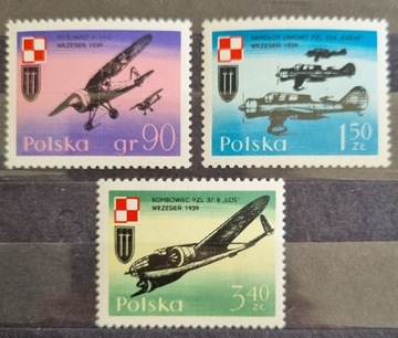 Polska 1971 samolot militaria piękna seria