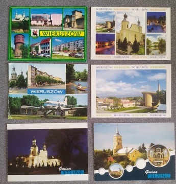 Wieruszów - zestaw pocztówek 