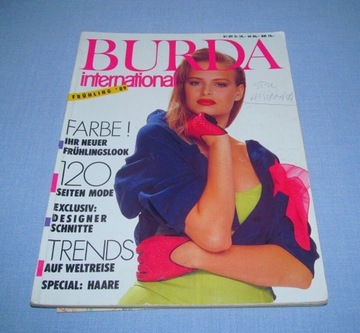 Burda International Wiosna 1989 moda wykroje