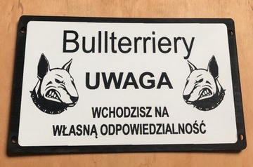 Tabliczka ostrzegawcza uwaga zły pies 