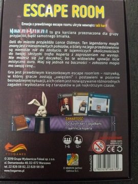 Gra karciana Escape Room Magiczna Sztuczka