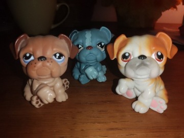 LPS LITTLEST PET SHOP buldogi zestaw