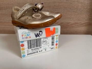 Baleriny first shoes Clarks UK 3 EUR 18 nowe