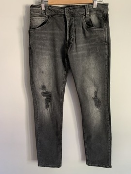 Pepe Jeans spodnie z przetarciami rozm W33 L34