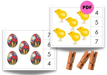 PDF Karty Montessori nauka liczenia1-10 50 szt