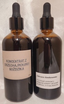 Koncentrat z orzecha, piołunu i goździków 100ml