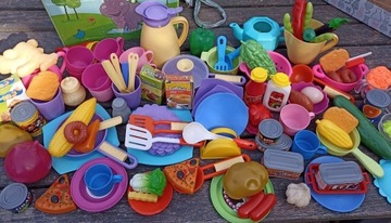 Naczynia plastikowe serwis zastawa dla dzieci