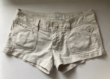 Abercrombie&Fitch szorty ecru roz. XS jak nowe