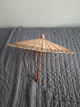 Zabytkowy japoński ręcznie malowany parasol 