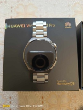 Huawei Watch GT 3 Pro bransoleta/Gwarancja/Ideał