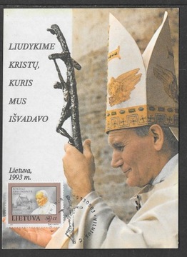 Karta Maximum, Litwa 1993 wizyta Jana Pawła