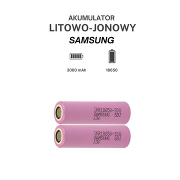 Akumulator Litowo-Jonowy Samsung 18650 3000mAh 20A