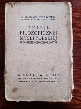 Dzieje filozoficznej myśli polskiej Straszewski