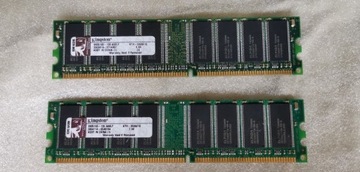 Pamięć RAM Kingston DDR 400Mhz 2x 1GB